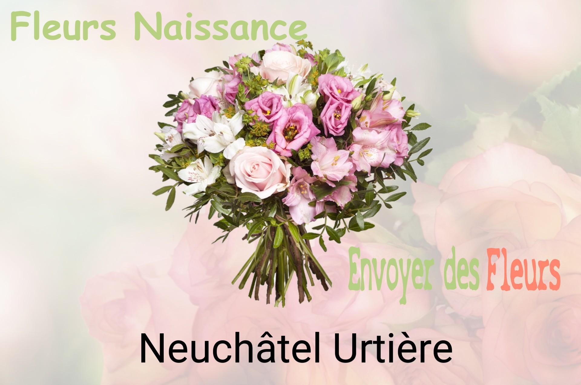 Bouquet de fleurs de naissance livré à Neuchâtel-Urtière